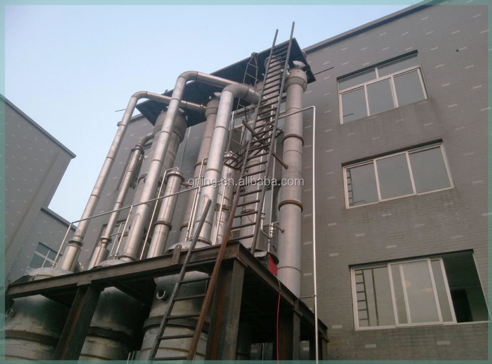 304 316 Hybrid Falling Film Evaporator Sodium Hydroxide Triple Effect Evaporator