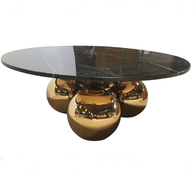 Modern Dining room Table Marble Top Round With ball leg China low price
