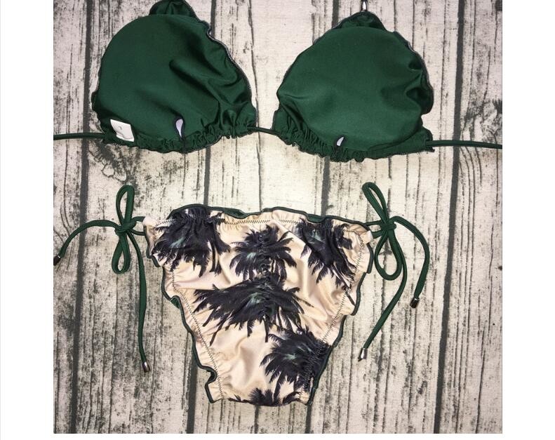 Sexy Leopard Bikinis 2018 Micro Bikini Push Up Thong Bikini High Cut swimsuit women Mini suit women swimsuit