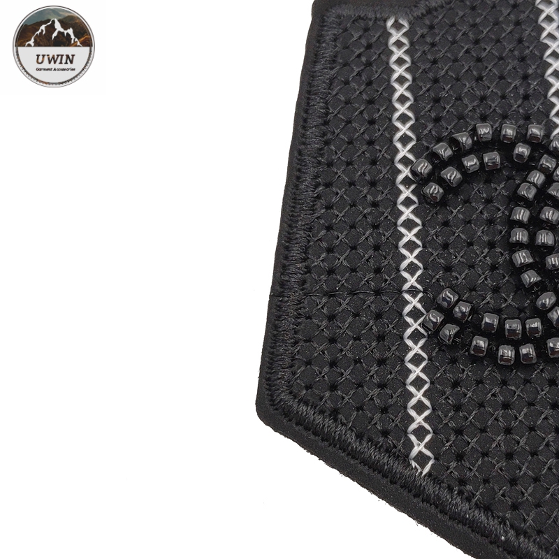 Customized Size Custom Sew On Patches No Minimum 3D With Twill / Felt Fabric