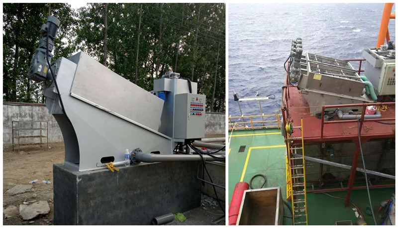 0.65kw Screw Press Volute Slurry Sludge Dewatering Machine For Municipal Engineering