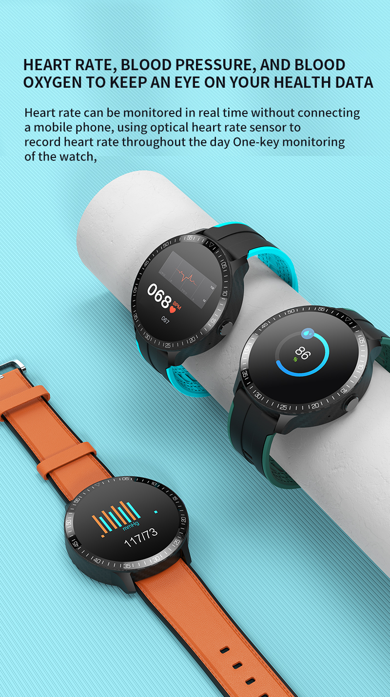 1.28inch Full Touch SmartWatch 200mAh Circle Color Wake Up Bluetooth Call Smart Watch