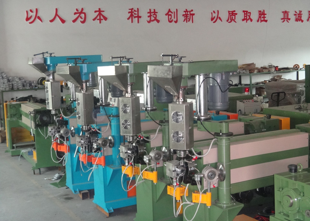 High Speed Pvc Cable Extruder Line Wire Extrusion Production