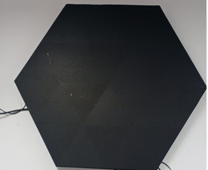 Customized Special Shaped Hexagon LED Display Non Linear Correction Network Technology P2