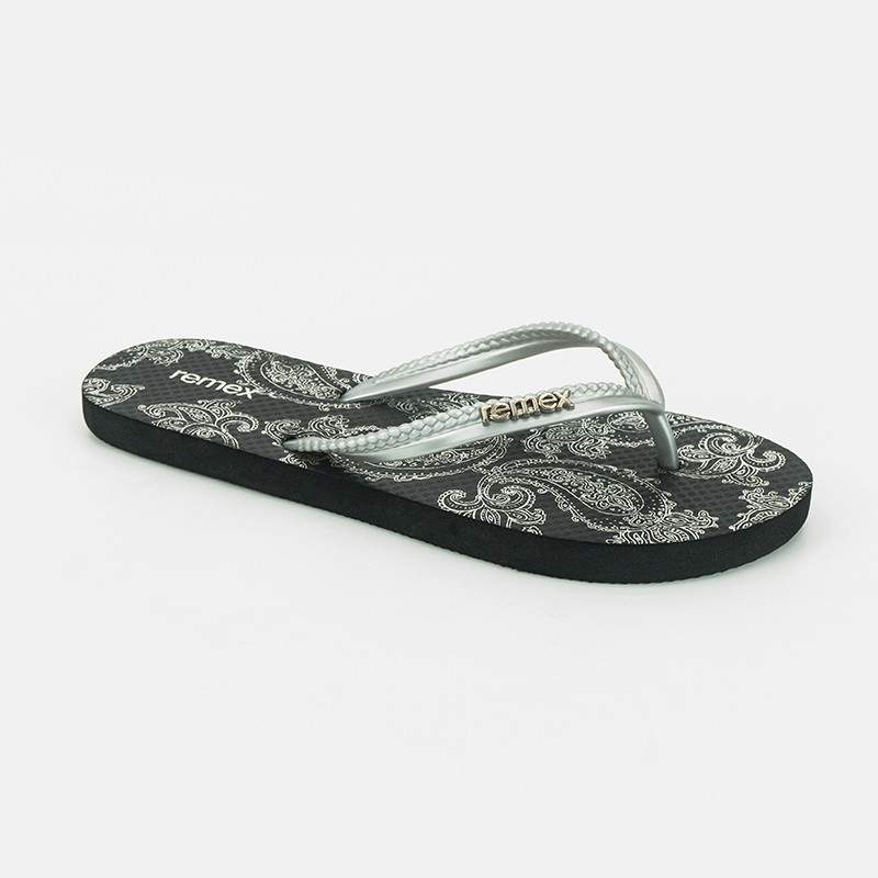 36EU Ladies Beach Flip Flops , PE Sole Flat Thong Sandal