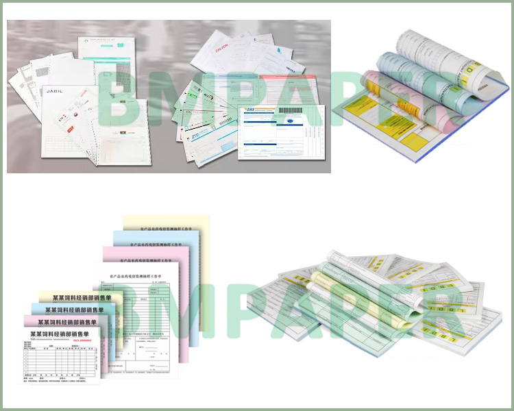BPA - Free 75gsm Carbonless Copy Paper For Invoice Black Image 21.6 x 27.9cm