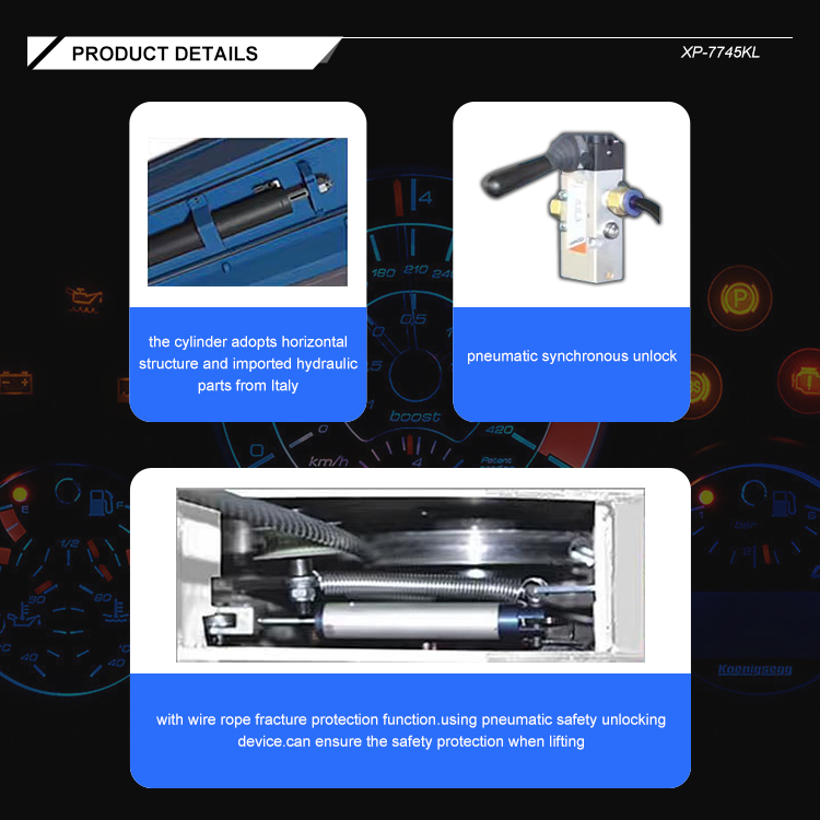 Four Post Lift For Auto Garage Repair Equipment Suitable For Wheel Alignment And Tire Changer At Work Shop And Tire Shop