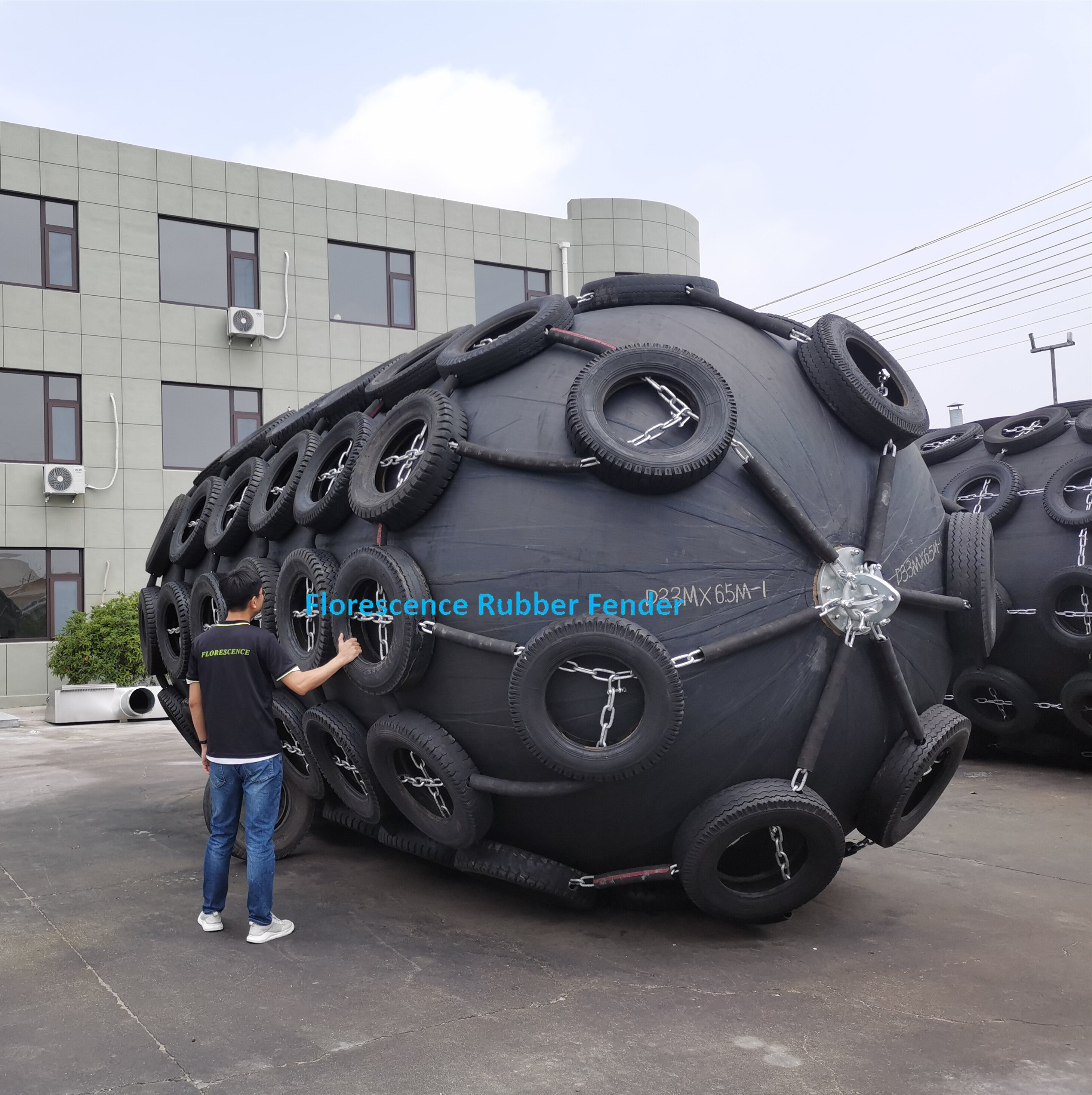Fendercare Pneumatic Rubber Fender By Used Aircraft Tires Yokohama Fender