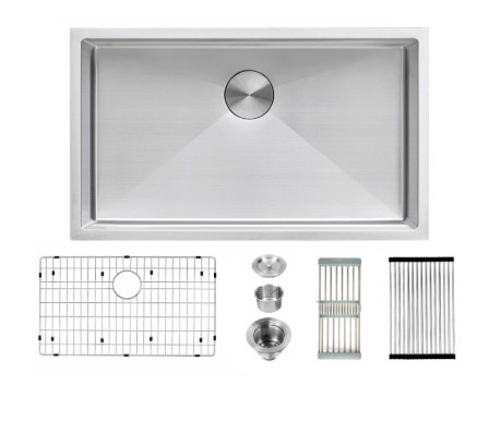 140mm Opening SUS 304 Undermount 1 Bowl Kitchen Sink