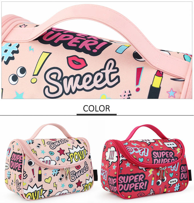 Water Repellent Cartoon Design Oxford Travel Toiletry Bag