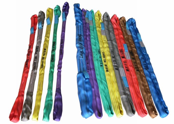 Collapsible Endless Round Slings Customized Length Anti Abrasion