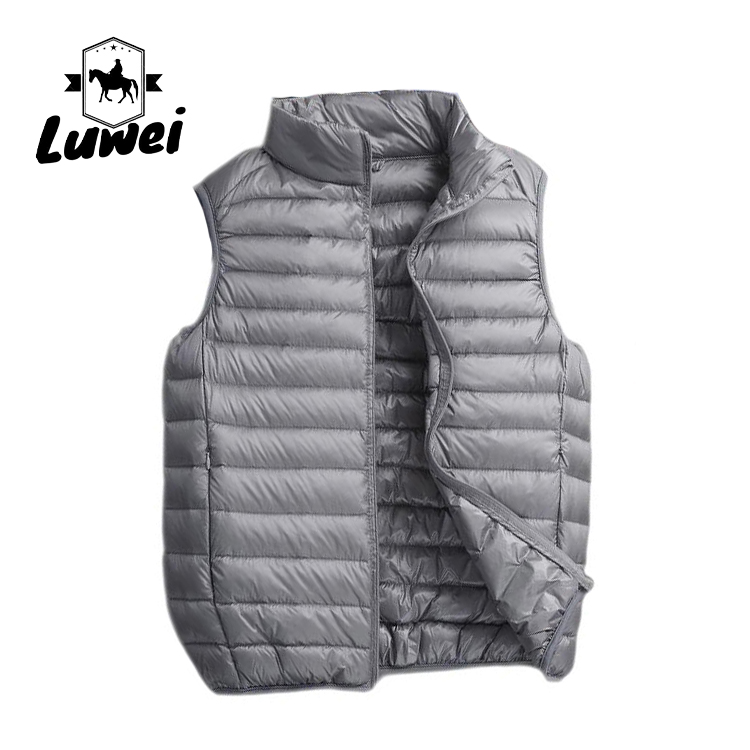 Fashion Plus Size Padded Coats Slim Fit Compression Utility Bubble Waistcoat Sleeveless Quilted Clothes Men Top Vest