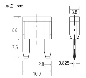 32VDC 25A Low Voltage Mini Car Fuse Automotive Blade Car Made in China