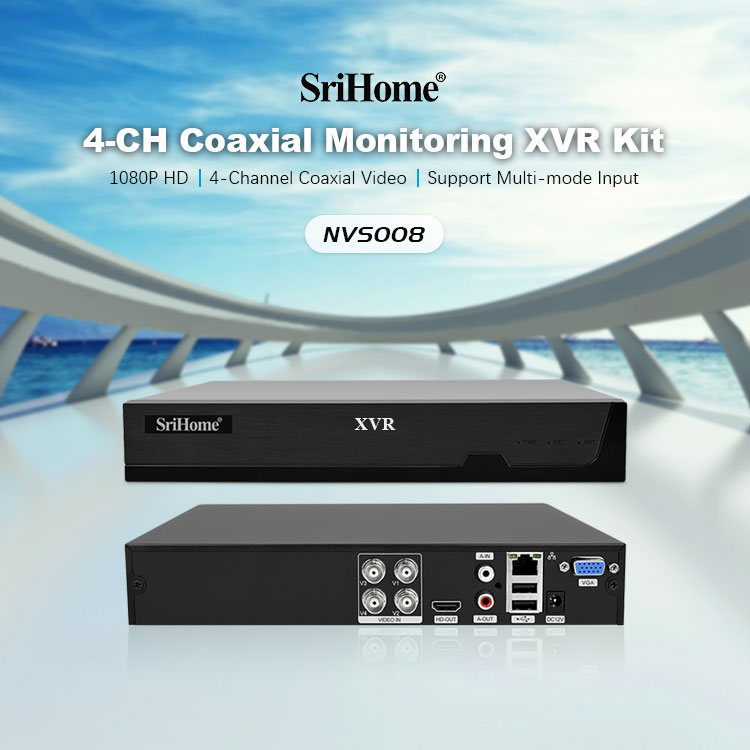 4CH DVR Kit Surveillance System IP Camera 2 MP XVR Cctv System