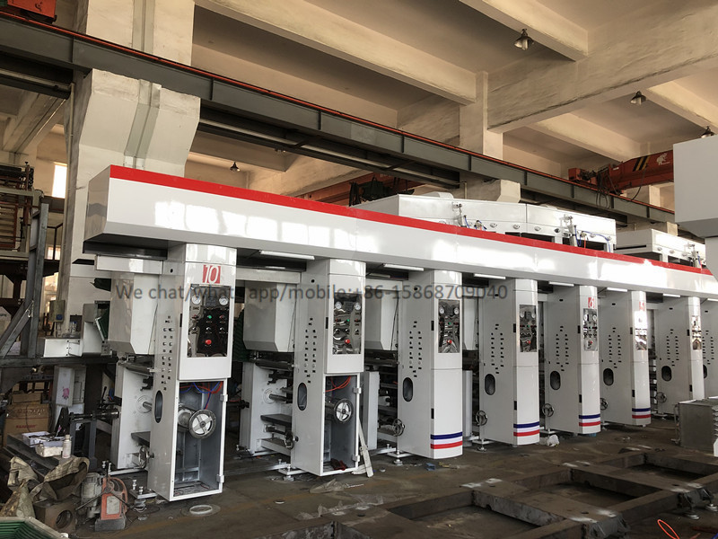 Roll To Roll Multi Colour Rotogravure Printing Machine / Plastic Gravure Printing Machine