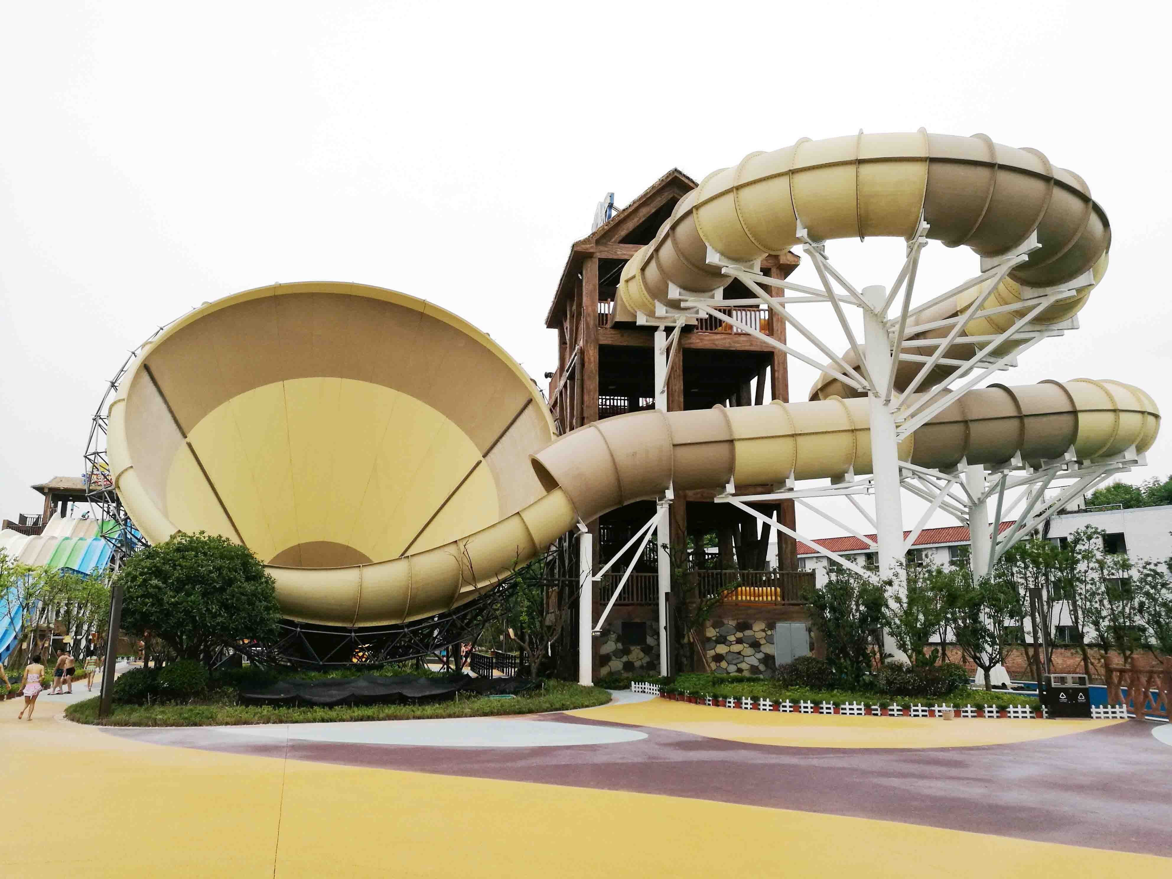 Water Playground Equipment / Fiberglass Water Slides in Themed Water Park