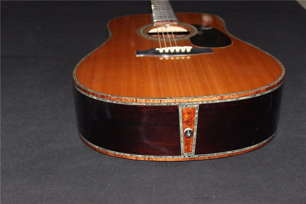 Custom guitar factory Top Quality ALL Solid Spruce Top AAAA Rosewood Back & Sides Acoustic D45 guitar