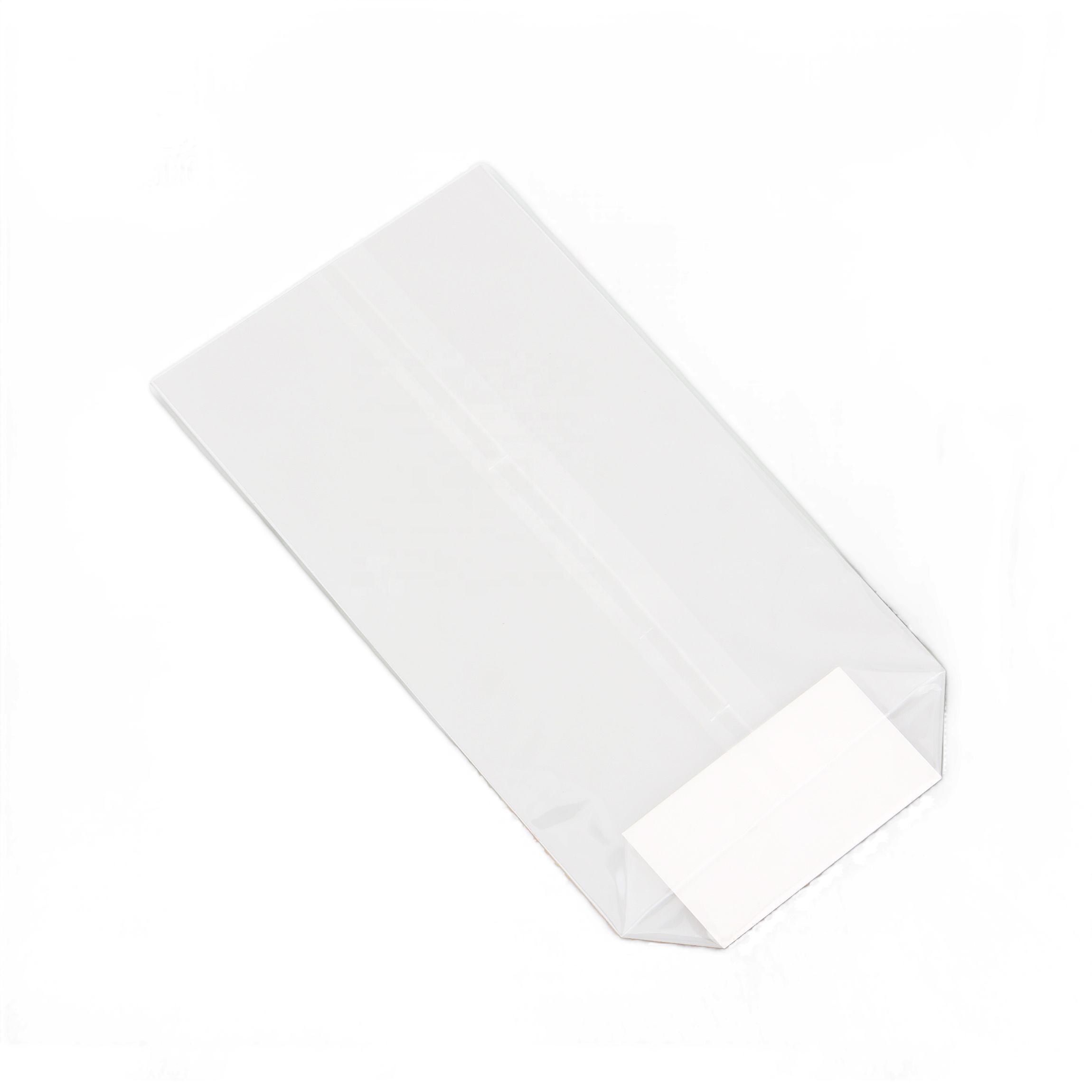 Transparent Flat Bottom Bag Packaging OPP Plastic Bag With Adhesive Seal
