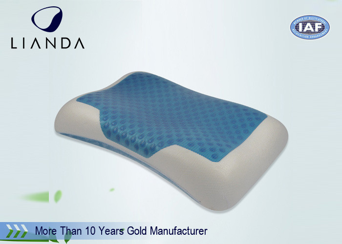 High Density Viscoelastic Cooling Gel Pillow Summer Ice Aqua , Memory Foam Pillow