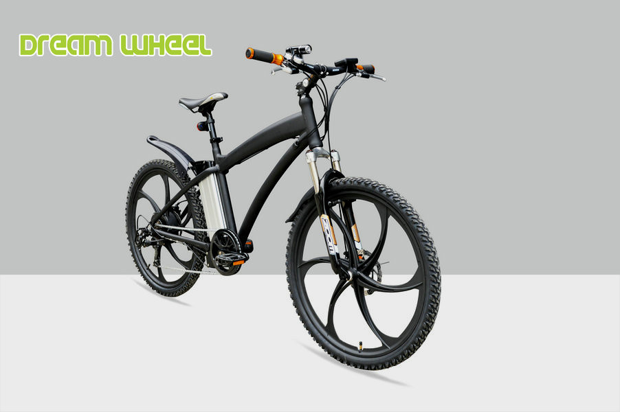 25km/H Electric Mountain Bicycle , Magnesium Alloy Electric Mountain Bikes For Men