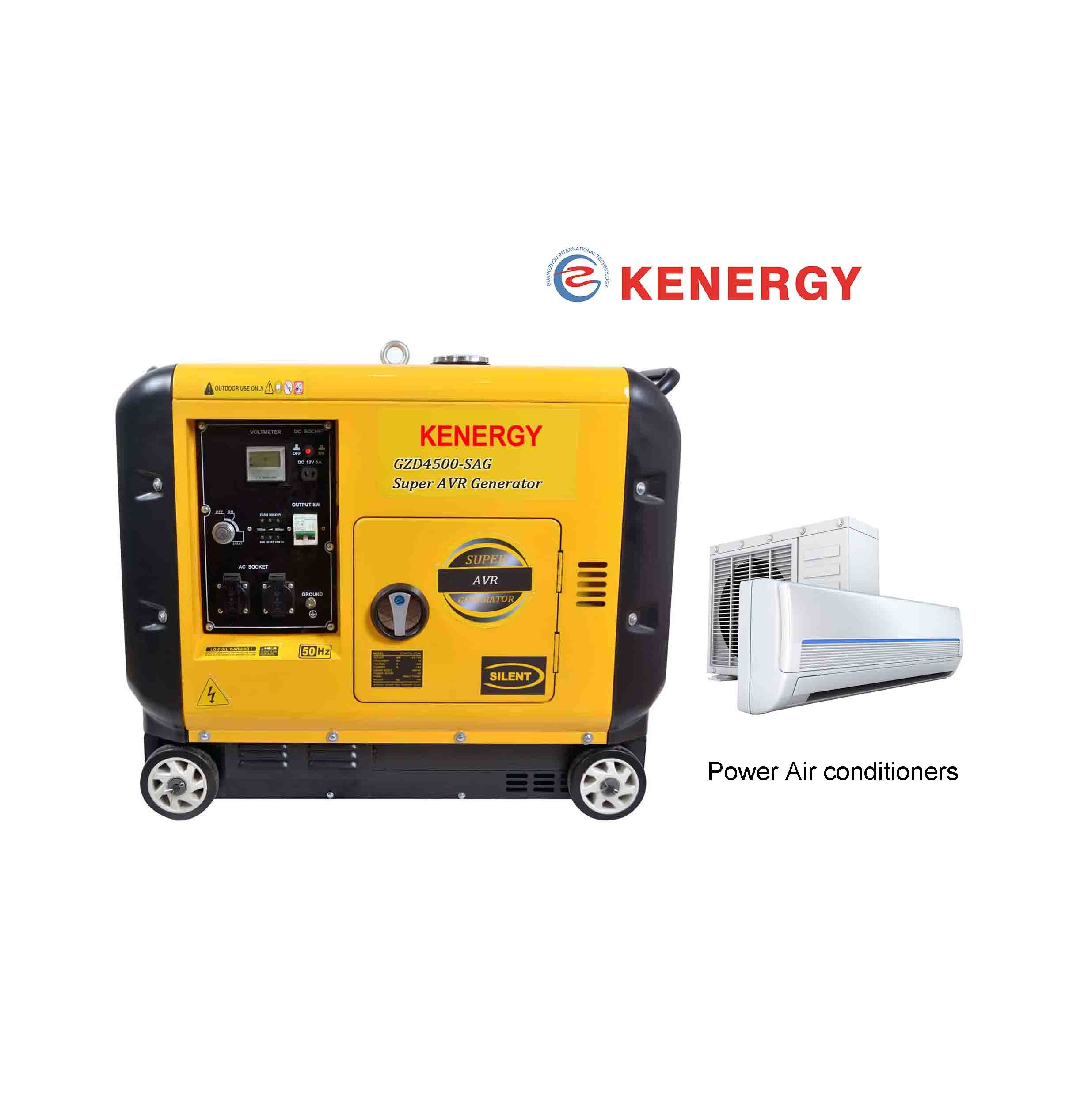 230V Economic Diesel generator 4500W 50HZ 60HZ Variable frequency generator for computer air conditioner freezer