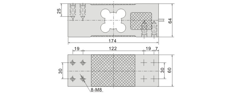 GPB147 150kg Electronic Floor Scales Load cell