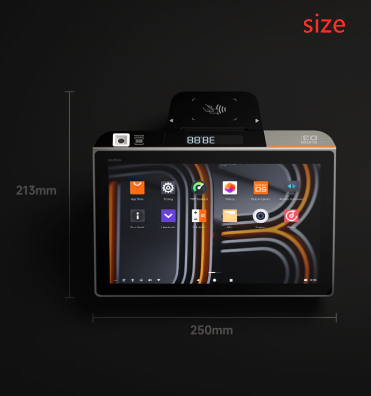 58mm POS Terminal All In One With Auto Cutter And Qualcomm Hexa Core