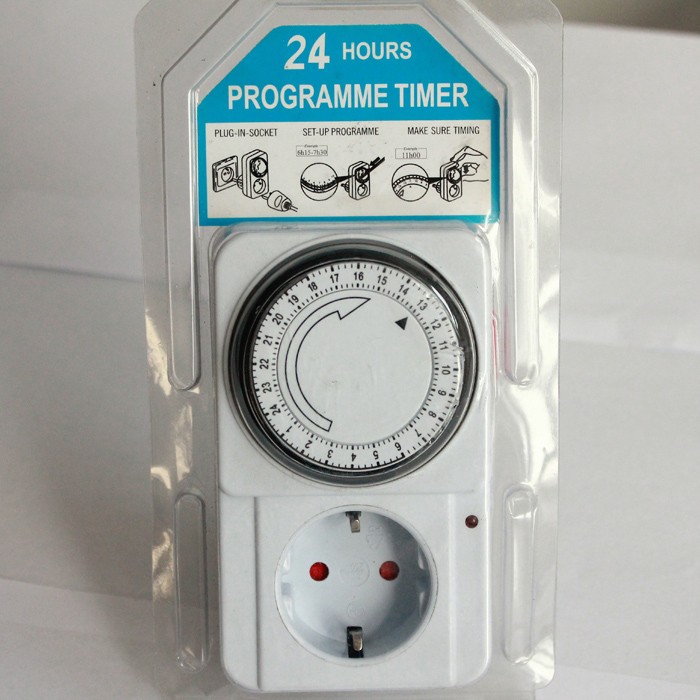 24 Hour Cyclic Timer Switch Kitchen Timer Outlet Loop Universal Timing Socket Mechanical Timer
