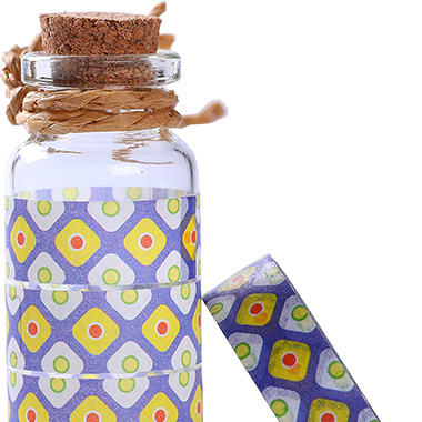 washi tape for container decoration
