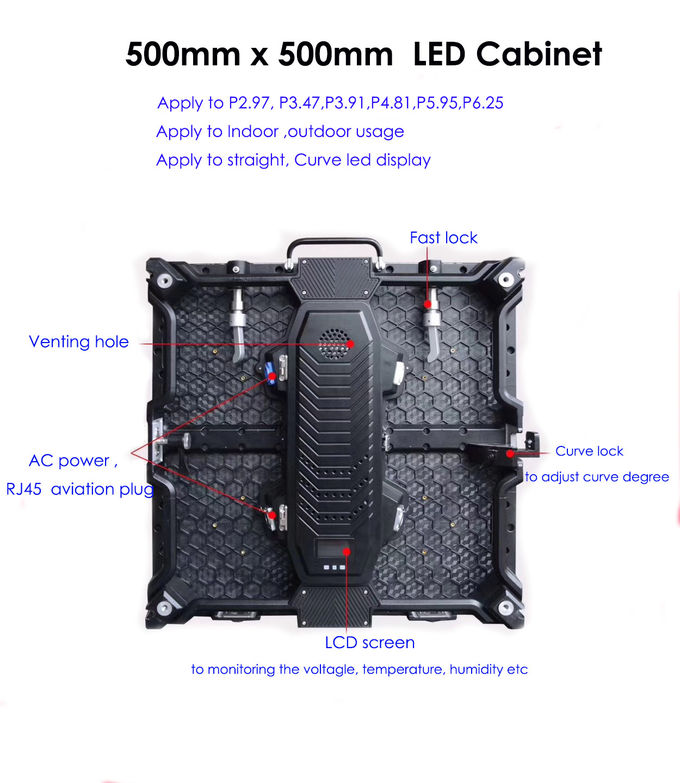 Commercial Stage Curved Video Wall Displays P3.91 High Refresh No Flicker