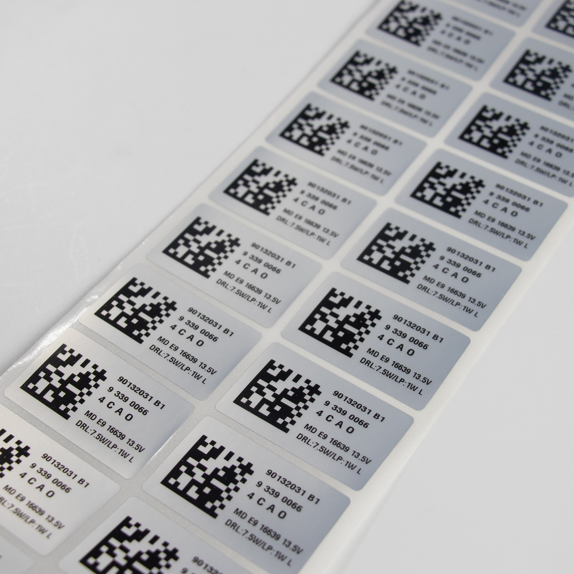 Custom Barcode Label Adhesive Logo Design Car Sticker Printing