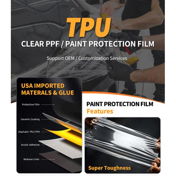 High Gloss Polyurethane Film Car Protective Paint Protection Film