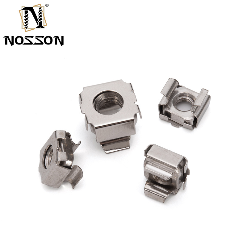Metric Measurement System Carbon Steel Stainless Steel Square Lock Cage Nuts for Panel Decorative Fasteners