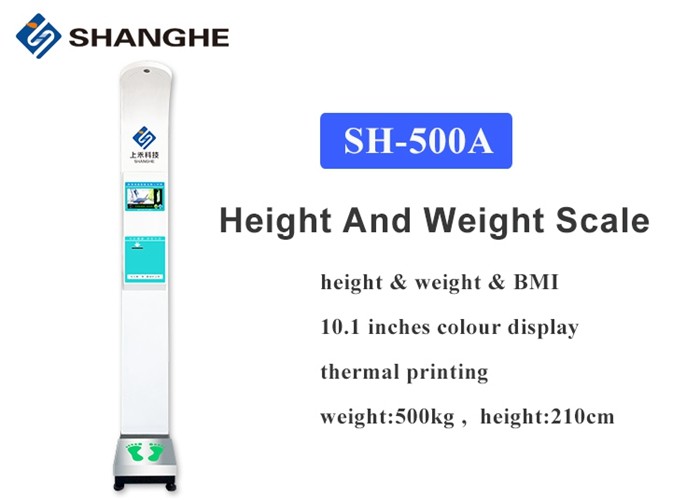 Coin Operated 10.1'' Smart Bluetooth BMI Scale With Thermal Printer