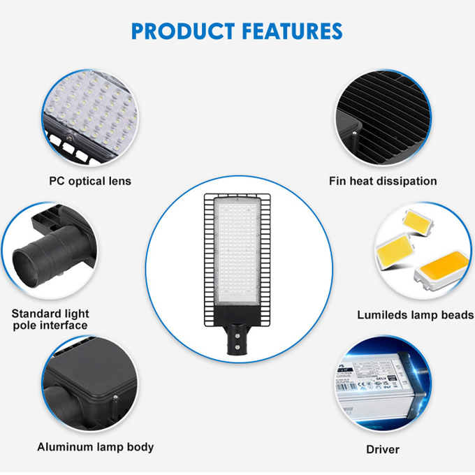 Durable And Stable Energy Saving IP66 Waterproof Led Street Light For Road Street