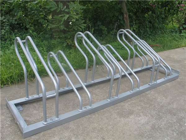 Embedded Mounted Bike Parking Racks Steel Material 1250mm Length OEM