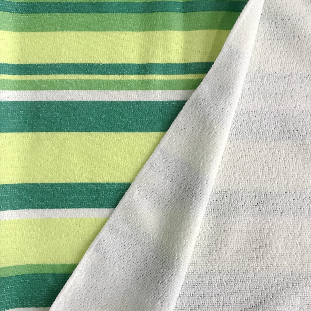 Single size printed strip design microfiber dry water wipes OEM supplier with good quality