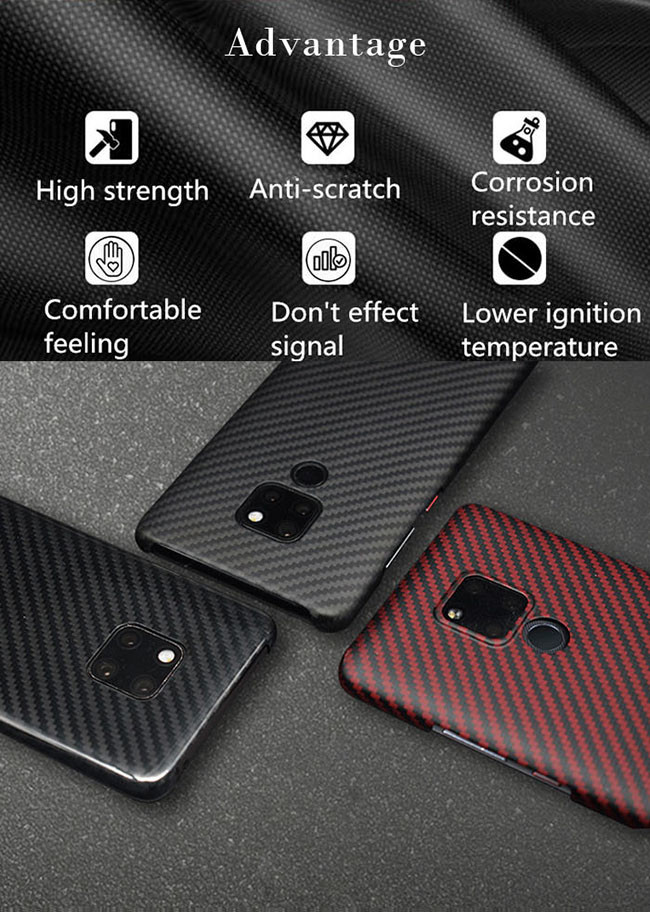 Anti Fingerprint Aramid Fiber Huawei Mate 20 Shockproof Case
