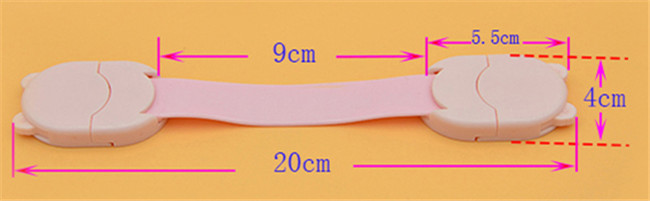 Seal Shape Toddler Safety Cabinet Locks ABS PE Material Protect Baby Usage