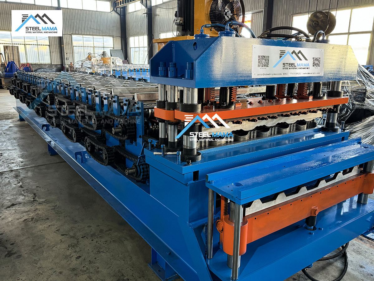 Glazed Tile Sheet Roof Press Making Double Layer Roll Forming Machine Machinery