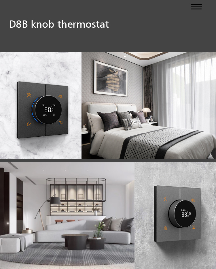 High Voltage 250V Home Smart Thermostat Zigbee 3.0 UK Standard