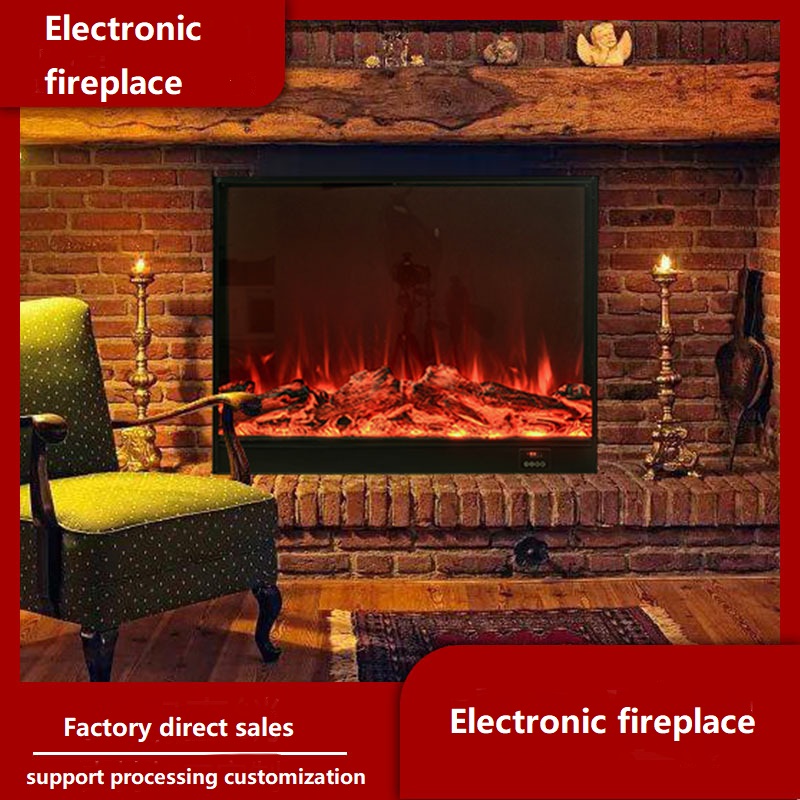Indoor Villa Heating Fireplace with High Satisfaction Custom Four-Color Remote Control