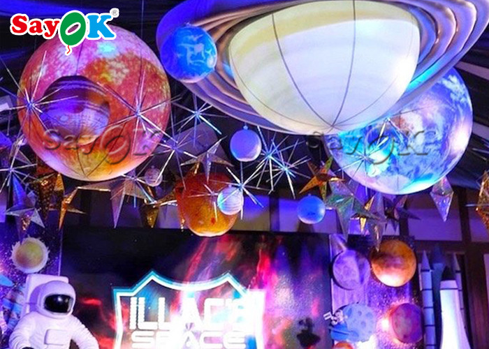 Airstar Lighting Balloon Custom Lifelike LED Inflatable Balloon For Exhibition Flame Retardant