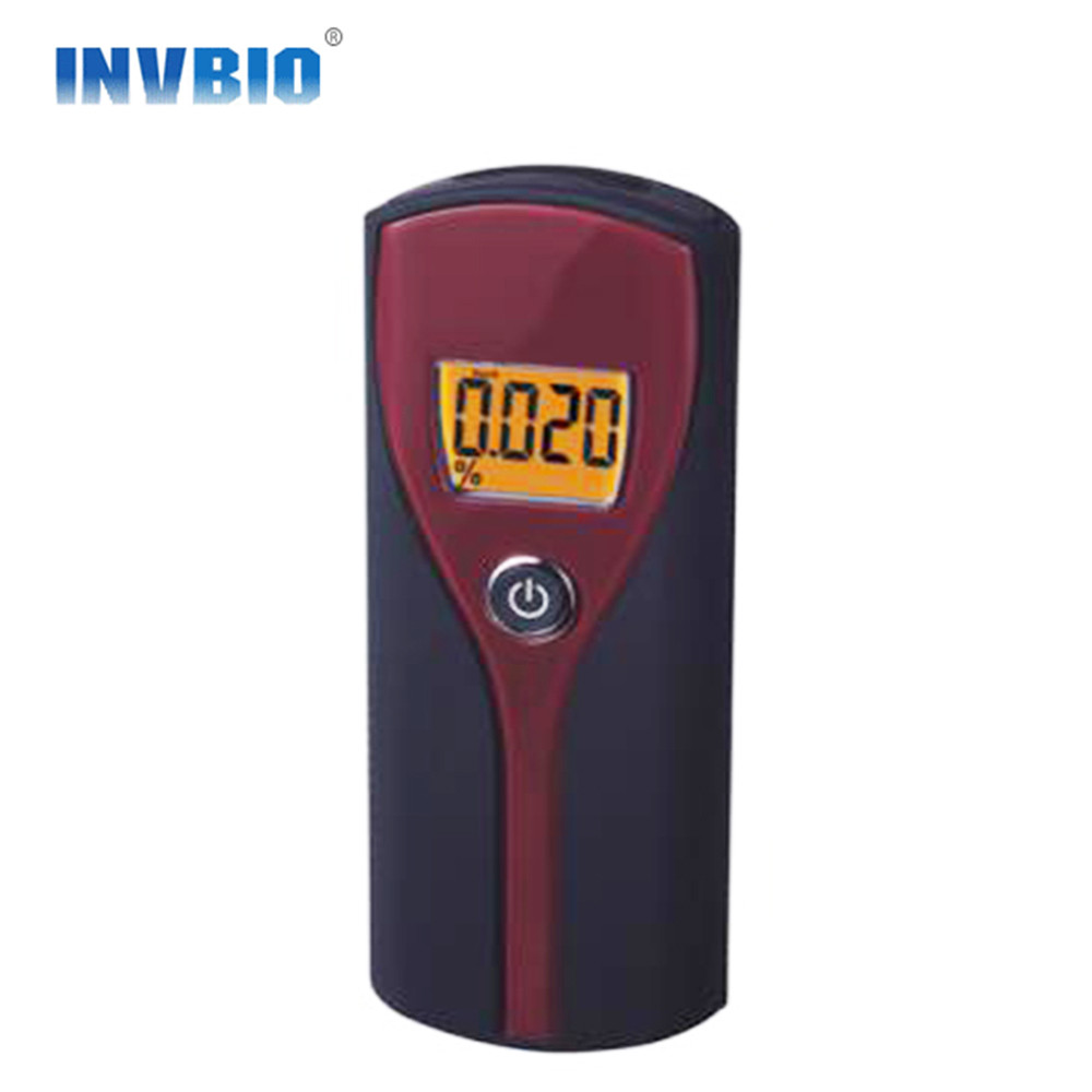 Portable Police Breathalyzer Alcohol Tester Orange Colored Backlight