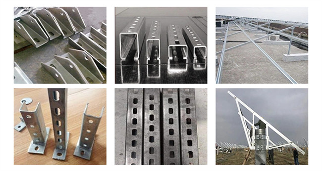 Solar Structure Panel Roll Forming Machine 1.2mm-2.5mm Material Thickness