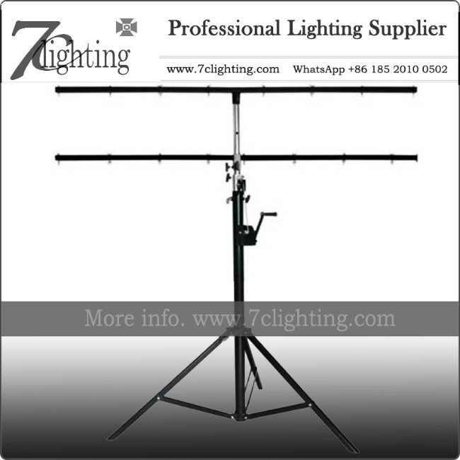 Double Bar LED PAR Light Stand 4.5m Winch up Lighting Stand