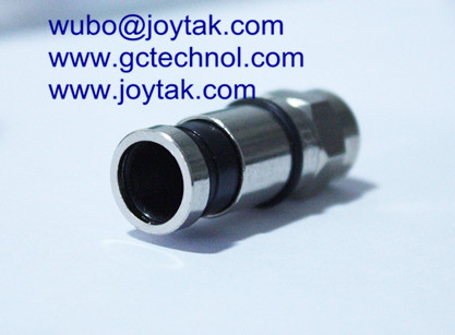 F male compression connector coaxial connector waterproof for CATV RG6 coaxial cable 