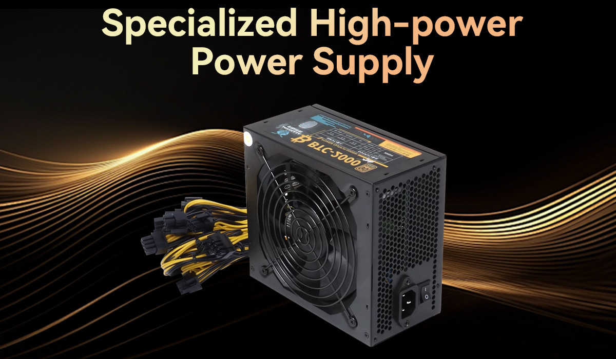 8 GPU Mining Rig Slot Mainframe With High Power Supply And Four Cooling Fan