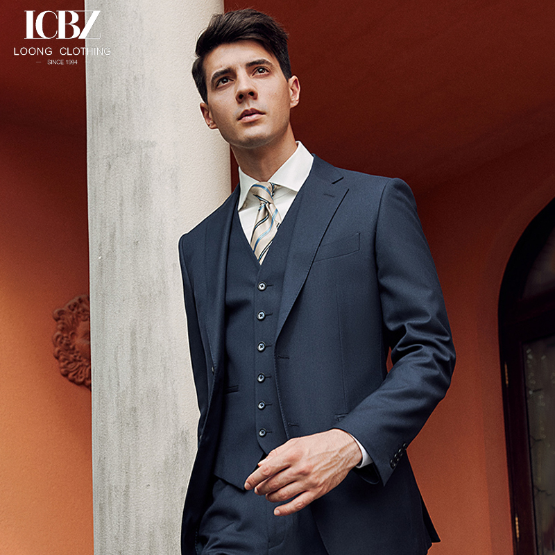 Professional Korean Style Men's Suit Perfect for Business Meetings and Formal Events