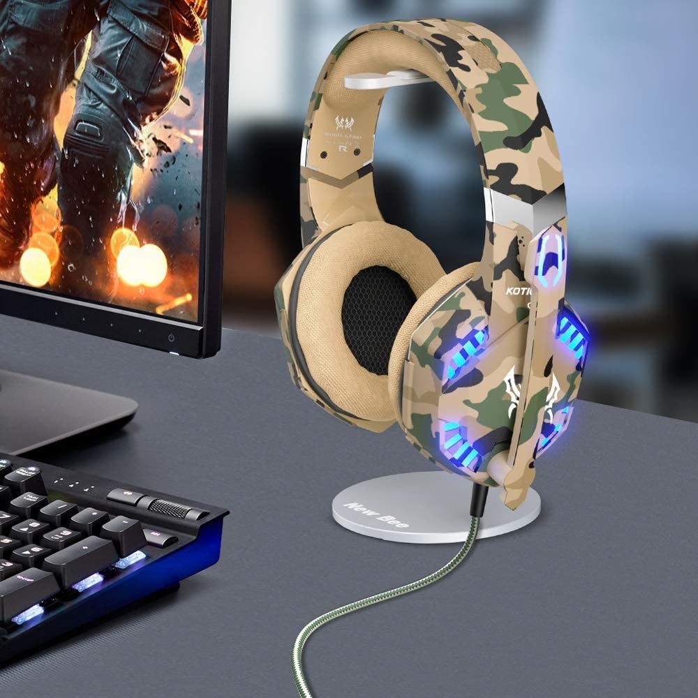 2.2kohm Wired Kotion Each G2600 Camo Gaming Headset